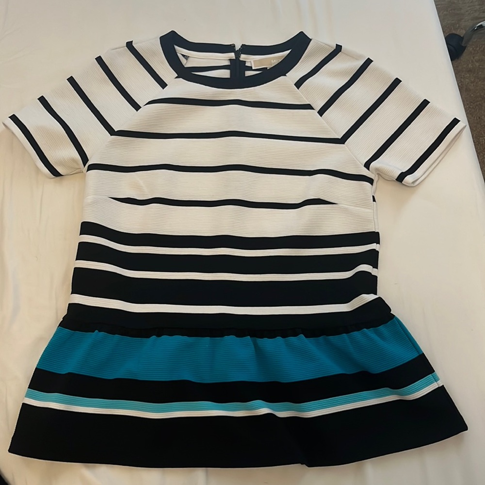 Michael Kors Short Sleeve Peplum